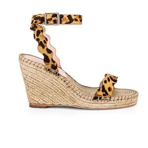 Loeffler Randall leopard wedge sandals